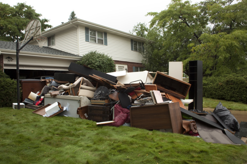 Water ruined furniture Boulder Colorado floods